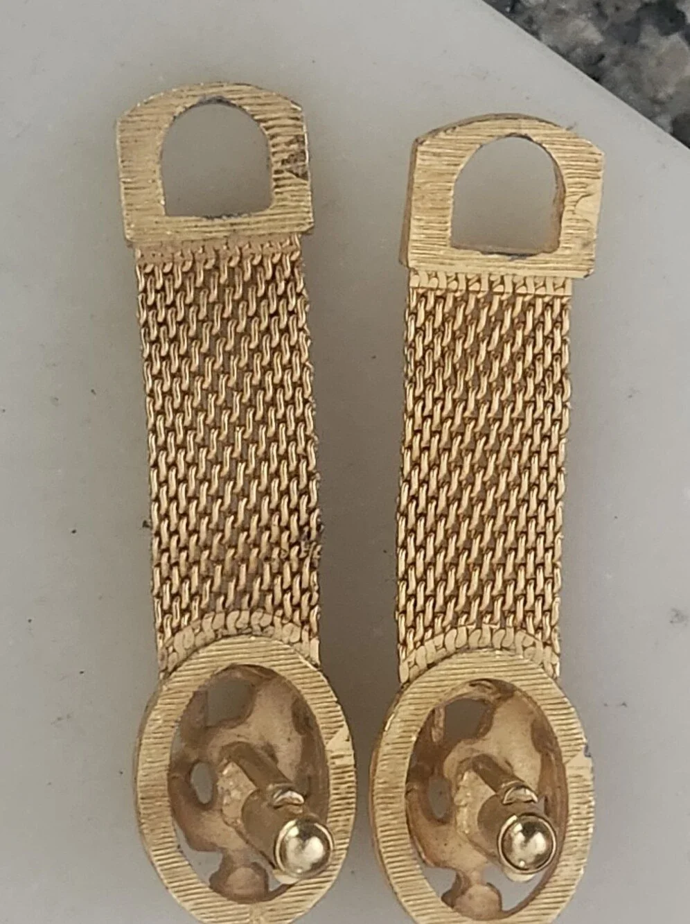 Vtg SWANK Gold Tone Zodiac Motif Cufflinks